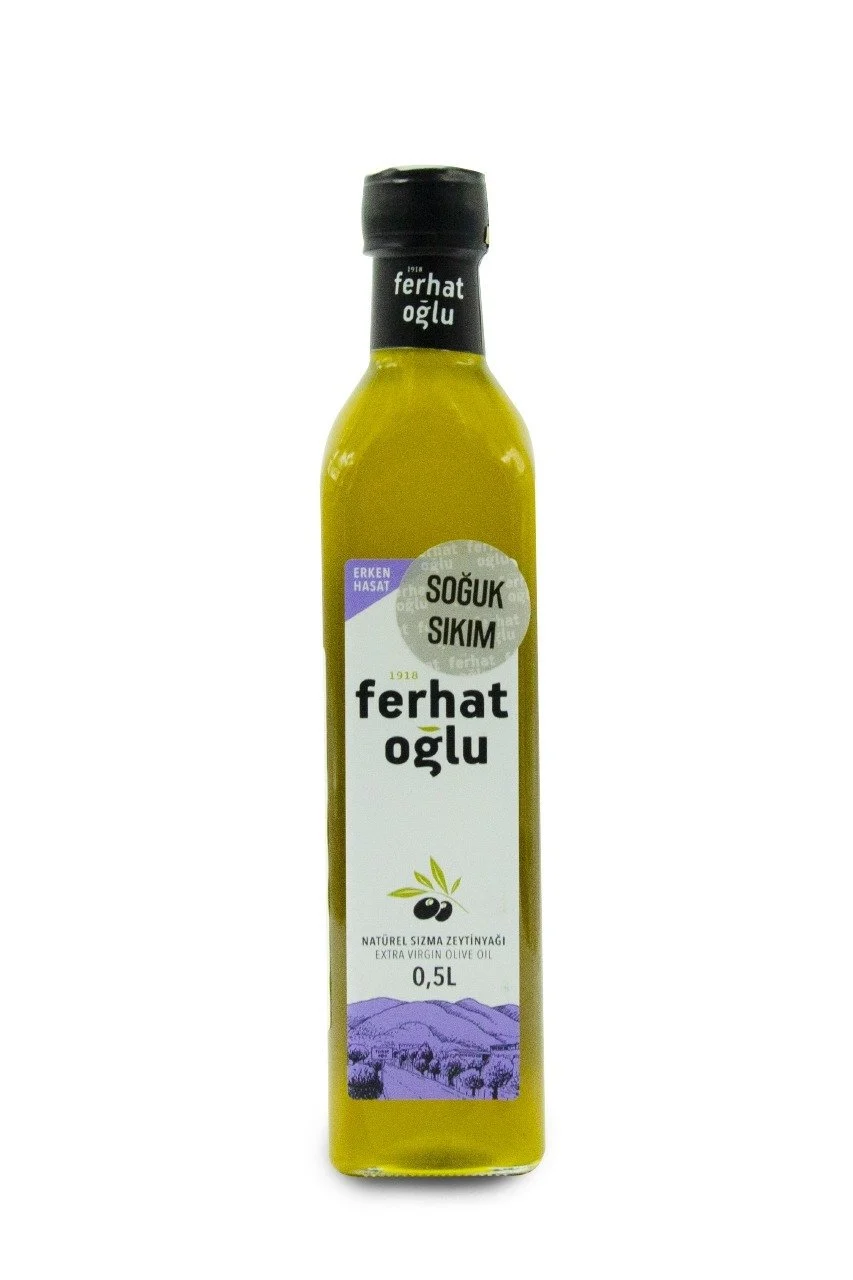 (2024-2025) FİLTRESİZ- NATÜREL SIZMA ERKEN HASAT(SOĞUK SIKIM) ZEYTİNYAĞI 500 ml